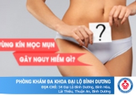Vùng kín nổi mụn gây ra nguy hiểm gì
