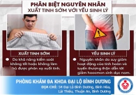Xuất tinh sớm có phải yếu sinh lý
