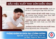 Triệu chứng xuất tinh sớm và biện pháp khắc phục