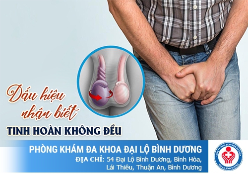 Nhận biết tinh hoàn bên to bên nhỏ bằng cách nào?