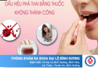 Dấu hiệu phá thai không thành công và thành công