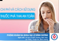 Thuốc phá thai an toàn bao nhiêu tiền và cách sử dụng