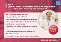 Bác sĩ Lê Quang Vinh Bác sĩ phụ sản giỏi ở Bình Dương