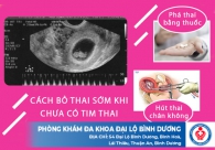 Cách Bỏ Thai Sớm Khi Chưa Có Tim Thai