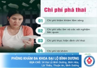 Chi phí phá thai không đau