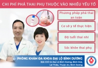 Giá phá thai tại chuyên khoa Bình Dương bao nhiêu tiền?