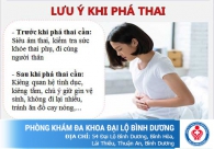 Phá thai 13 tuần cần lưu ý điều gì