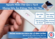 Thử que 2 vạch nhưng siêu âm không thấy