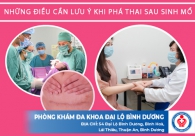 Những điều cần lưu ý khi phá thai sau sinh mổ