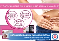 Trễ kinh thử que 2 vạch nhưng siêu âm không thấy