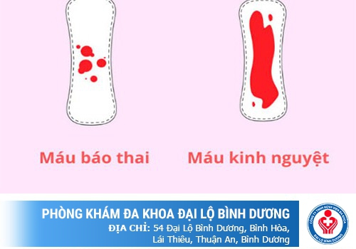 máu báo thai khác gì máu kinh