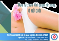 Quan hệ xong tiểu bị đau rát là bị gì?