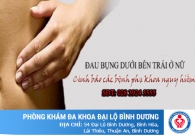 Đau bụng dưới bên trái ở nữ - Cảnh báo các bệnh phụ khoa nguy hiểm