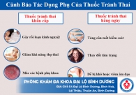 Cảnh báo tác dụng phụ của thuốc tránh thai
