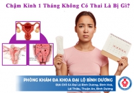 Chậm kinh 1 tháng không có thai là bị gì?