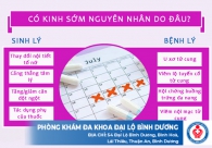 Có kinh sớm nguyên nhân do đâu?