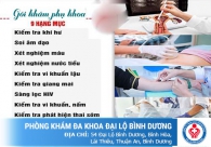 Phòng khám phụ khoa uy tín tại Bình Dương
