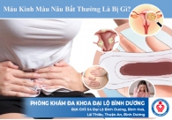 Máu kinh màu nâu bất thường là bị gì?