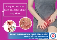 Vùng mu nổi mụn cảnh báo viêm nhiễm phụ khoa